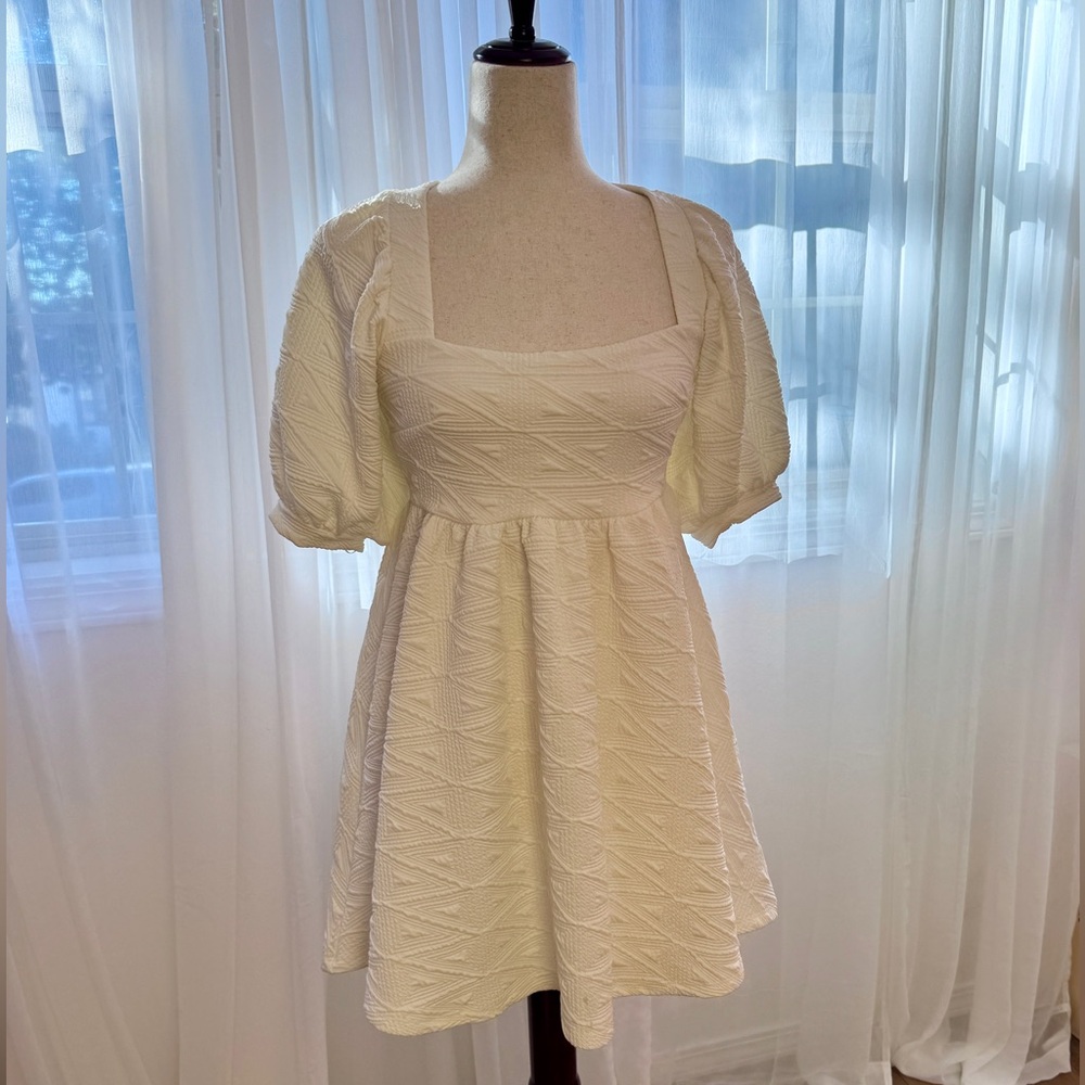 Cream Textured Fabric